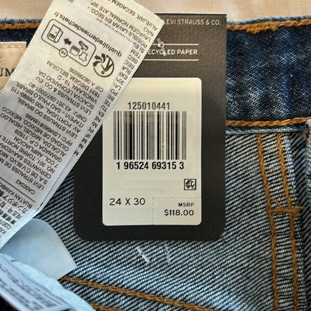 Levis 501 Original Jeans Size 24 - Picture 5 of 6